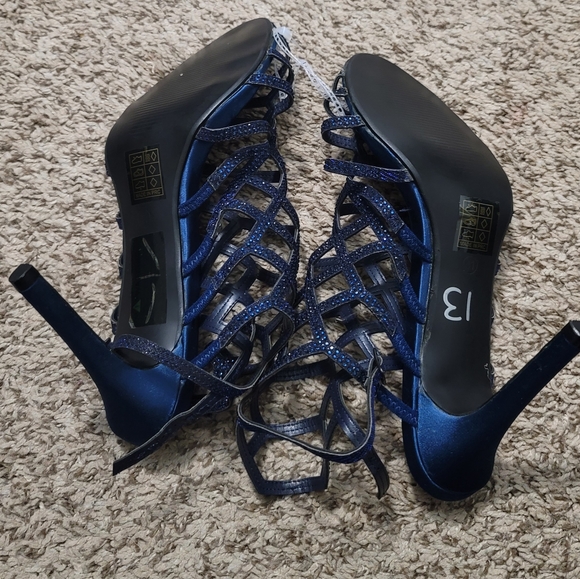 Blue High Heels by Chic by Lady Couture - Picture 2 of 16